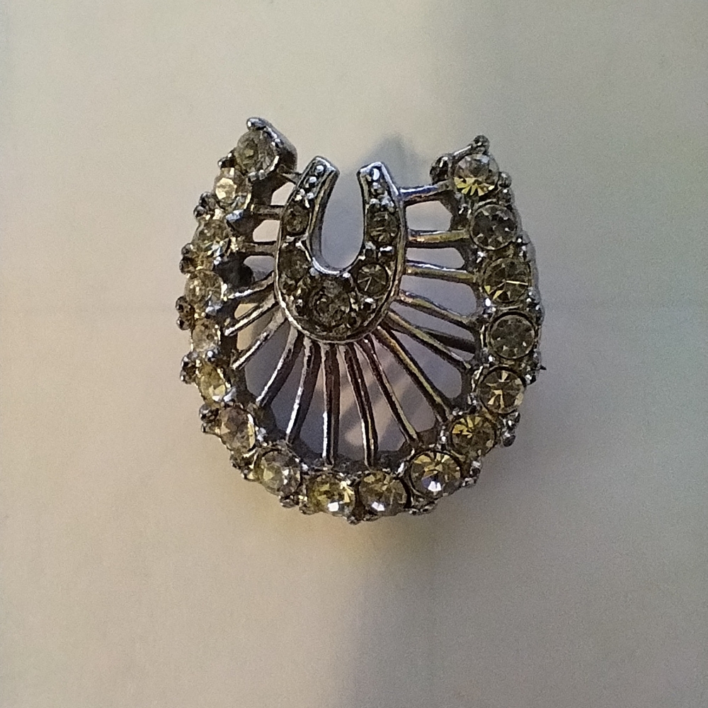 Two Equine Themed Brooches Gold And Silver Coloured, 1 Boyd Bond Sterling - Picture 2 of 6